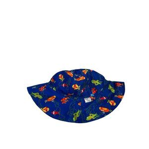 Wee waves bucket sun hat large/xl Blue Fish 20/30lbs toddler